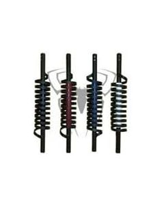 Black Widow by Pro Trucker Handmade in The U.S.A. 15,000 Watt Open Coil CB Radio Antenna 69" - White