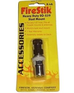 FIRESTIK K-4A CB RADIO ANTENNA HEAVY DUTY SO-239 STUD MOUNT (BULK)