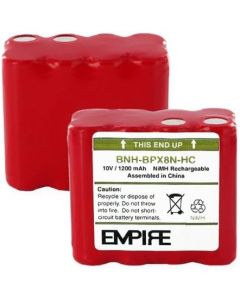 1200mA, 10V Replacement NiMH Battery for Ritron RTX450 Two-Way Radios - Empire Scientific #BNH-BPX8N-HC