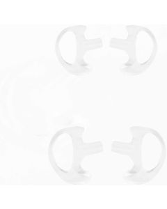 JUYODE Earmold Earpiece Replacement Earmold Earbud Earplug for Motorola Molded Earpiece Ear Molds for Police Radio for Acoustic Coil Tube Transparent 2 Pairs Size S+M