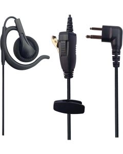 TIAN CHANG 1 Pack M Head Two Way Radio Earpiece Ear-Clip Headset PTT with Mic for 2-pin Motorola Two Way Radio (1 Pack)