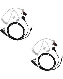 Caroo Cobra walkie Talkie Headset,1 Pin Covert Acoustic Tube Earpiece with Mic for Cobra Talkabout CXT195 CX112 ACXT1035r ACXT145 ACXT545 PX655 RX385 RX685 Two Way Radio Accessories 2 Pack