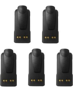 5 Pack NNTN7335 NNTN7335B NNTN7335A NTN9858C NTN9858 Lithium-ion Battery 2600mAh Replacement for Radio XTS 2500 XTS1500 XTS2250 XTS2000 PR1500 MT1500 NT1500 NTN9857B NTN9815 NTN9857C with Belt Clip