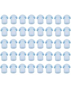 40 X SUNDELY Silicone Rubber Mushroom Style Earbud for Motorola Kenwood Icom Yaesu/Vertex Baofeng HYT (Hytera) Midland/Alan Cobra Radio Surveillance Acoustic Tube Earpiece/Headset