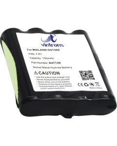 VI VINTRONS BATT4R, GXT200 Battery Replacement for Midland G225, G300, GXT200, GXT250,