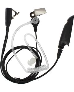 TENQ FBI Style Covert Acoustic Air Tube Headset/Earpiece Mic for Motorola Radio HT750 HT1250 PR860 PRO5150 PRO5350 GP328 GP360 GP380 GP640 GP1280 Two Way Radio Walkie Talkie