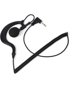 UAYESOK 3.5mm Police Receive/Listen Only Earpiece G Shape Soft Ear Hook Surveillance Headset for Two Way Radio, Radio Speaker Mic