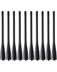 bestkong 10 X UHF Whip Antenna for Kenwood Two-Way Radio TK-3173 TK-3302 TK-3310 TK-3312 TK-3207G TK-3140 TK-3160 KRA-27