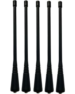 UHF 403-520MHz Whip Antenna PMAE4016 for Motorola CP040 CP185 CP200 CP200D CP200XLS GP300 EX500 EX600CT250 PR400 HT750 HT1250 Portable Two-Way Radio (Pack of 5)
