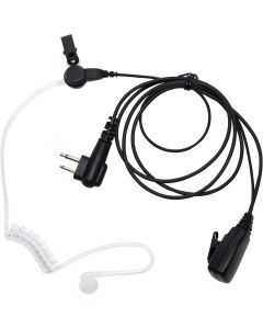 Replacement for Motorola CP185 FBI Earpiece with Push to Talk (PTT) Microphone - Acoustic Earphone Compatible with Motorola CP185 Radio - Headset for Security and Surveillance